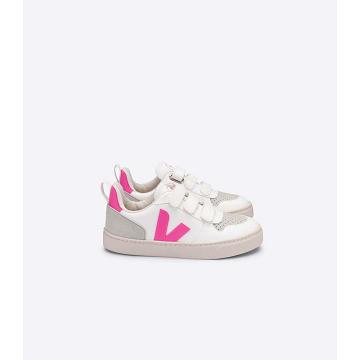 Veja V-10 CWL Topanky Detske White/Pink | SK 786UZG